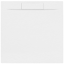  Zuhanytálca négyzet SAT Fusion 90x90 cm öntött márvány blanco SATFU9090BL kád, zuhanykabin