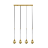 ZUMA Mida arany-átlátszó függesztett lámpa (ZU-P0583-04A-2GHF) G9 4 izzós IP20