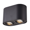 ZUMA Rondoc fekete mennyezeti spotlámpa (ZU-ACGU10-191-N) GU10 2 izzós IP20