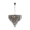 ZUMA Versailles króm-füstszürke kristály függesztett lámpa (ZU-17701-20) E14 20 izzós IP20