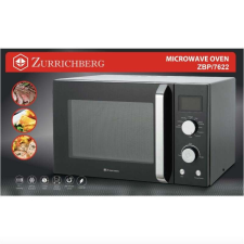 Zurrichberg 30 literes 2in1 nagy kapacitású mikrohullámú sütő grill funkcióval, 1400W mikrohullámú sütő