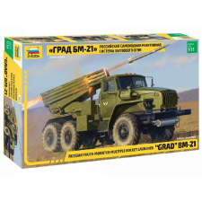  Zvezda BM-21 Grad Rocket Launcher  1:35 makett harcjármű (3655) makett