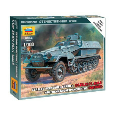  Zvezda German Personnel Carrier Sd.Kfz.25 1:100 makett harcjármű (6127) makett
