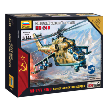  Zvezda Mil-24 V Hind Soviet Attack Helicopter 1:144 (7403) makett