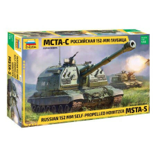  Zvezda MSTA Self Propelled Howitzer  1:35 makett harcjármű (3630) makett