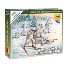  Zvezda Soviet Skiers  makett figura 1:72 (6199) makett