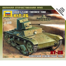  Zvezda Soviet T-26 Flamethrower Tank1:100 (6165) makett