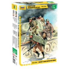  Zvezda Soviet Tank Infantry WWII makett figura 1:35 (3544) makett