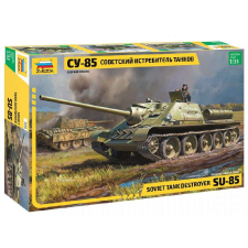  Zvezda SU-85 Self Propelled Gun  1:35 makett harcjármű (3690) makett