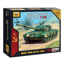  Zvezda T-72 Mini kit Modern  1:100 makett harcjármű (7400) makett