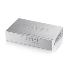 ZyXEL 5-port 10/100/1000Mbps Gigabit Ethernet switch, desktop, metal housing hub és switch
